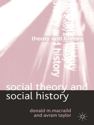 cover image of Social Theory and Social History